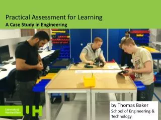 Practical Assessment for Learning A Case Study in Engineering