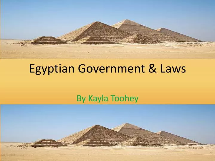 egyptian government laws