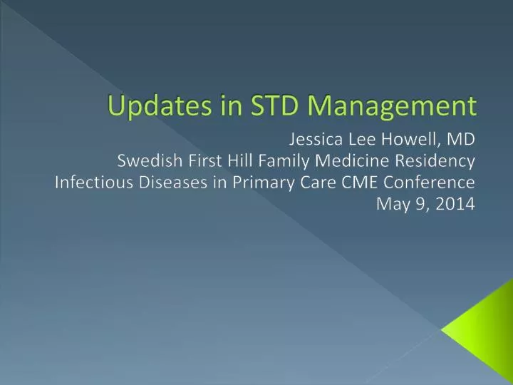 updates in std management