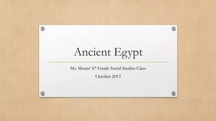 ancient egypt
