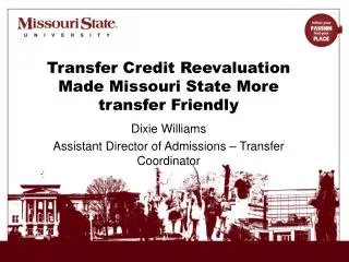 Transfer Credit Reevaluation Made Missouri State More transfer Friendly