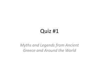 Quiz #1