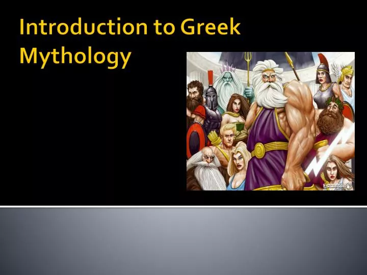 introduction to greek mythology