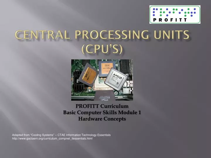 central processing units cpu s