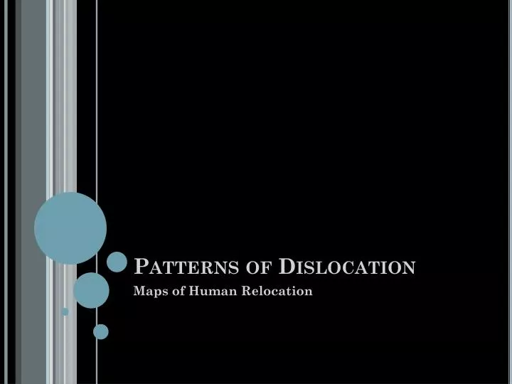 patterns of dislocation