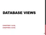 Database Views - slide 1