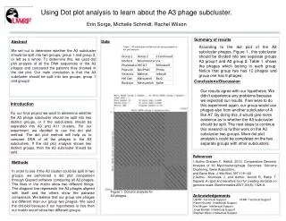 Using Dot plot analysis to learn about the A3 phage subcluster.