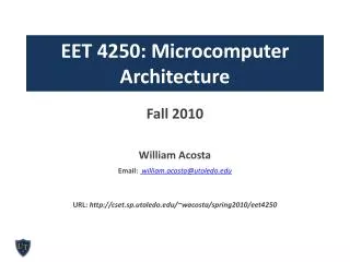 EET 4250: Microcomputer Architecture