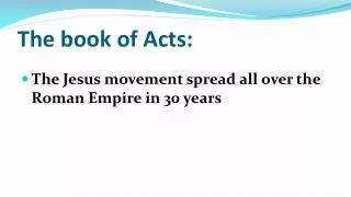 The book of Acts: