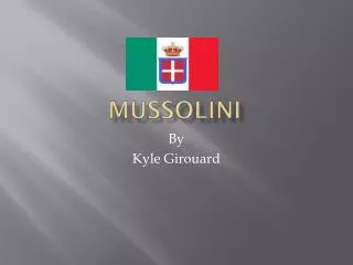 mussolini