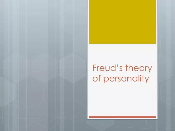 freud s theory of personality