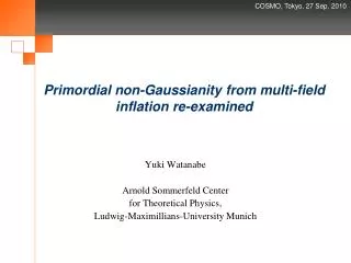 Primordial non- Gaussianity from multi-field inflation re-examined