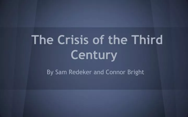 the crisis of the third century