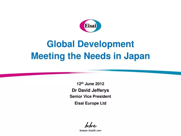 global development meeting the needs in japan