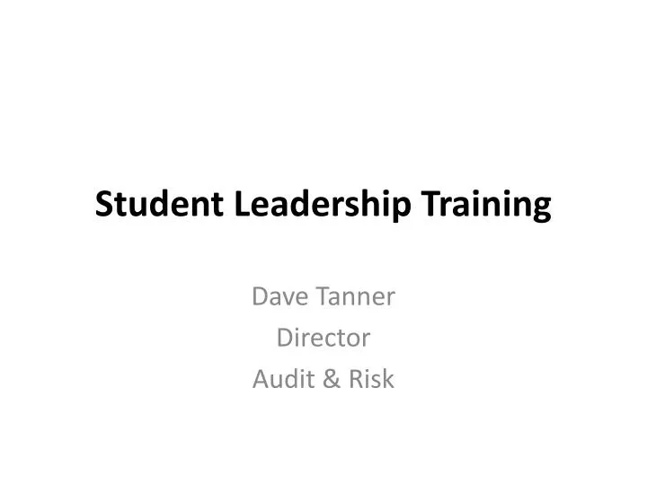 student leadership training