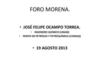 foro morena