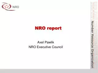 NRO report