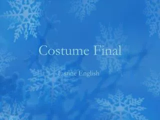 Costume Final