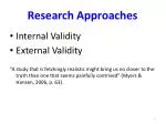 Research Approaches - slide 1