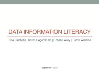 Data Information Literacy