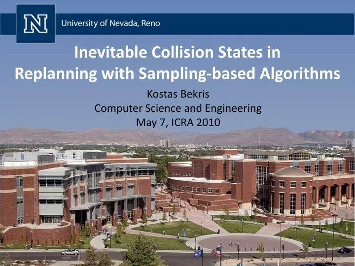 inevitable collision states in replanning with sampling based algorithms