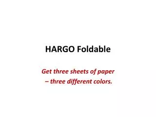 HARGO Foldable