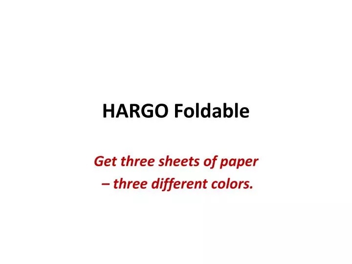 hargo foldable