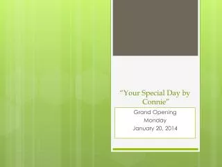 “Your Special Day by Connie”