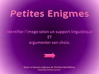 identifier l image selon un support linguistique et argumenter son choix