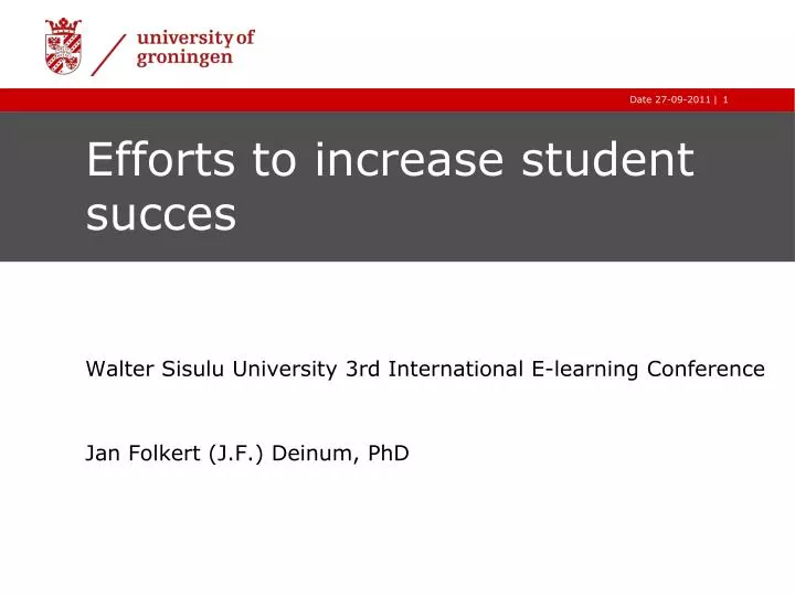 efforts to increase student succes