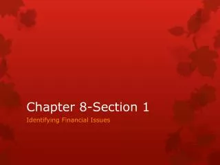 Chapter 8-Section 1