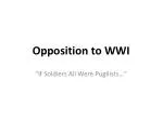 Opposition to WWI