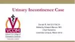 Urinary Incontinence Case - slide 1