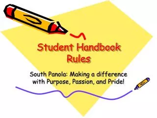 Student Handbook Rules