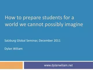 How to prepare students for a world we cannot possibly imagine