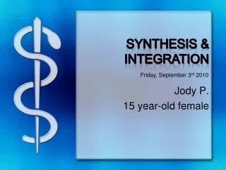 Synthesis &amp; Integration