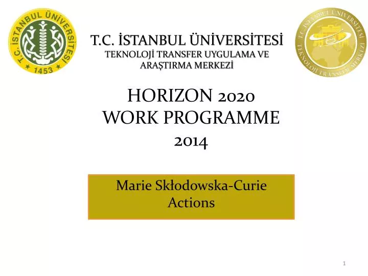 horizon 2020 work programme 2014