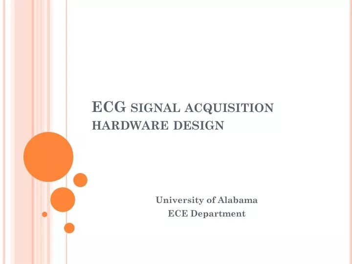 ecg signal acquisition hardware design