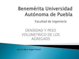 Benemérita U niversidad Autónoma de Puebla