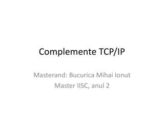 complemente tcp ip