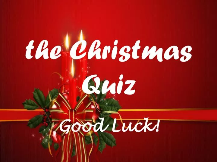 the christmas quiz