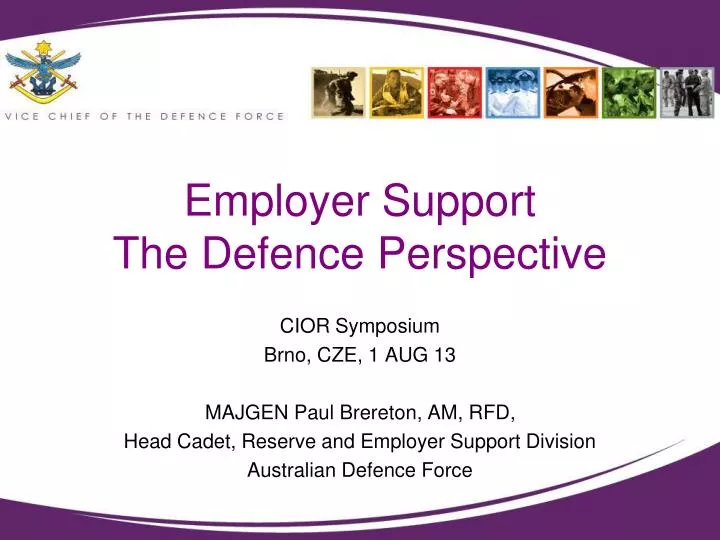 employer support the defence perspective