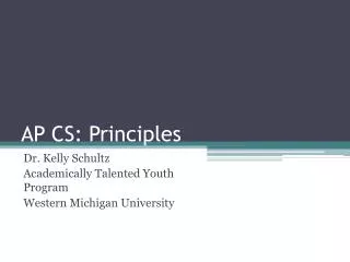 AP CS: Principles