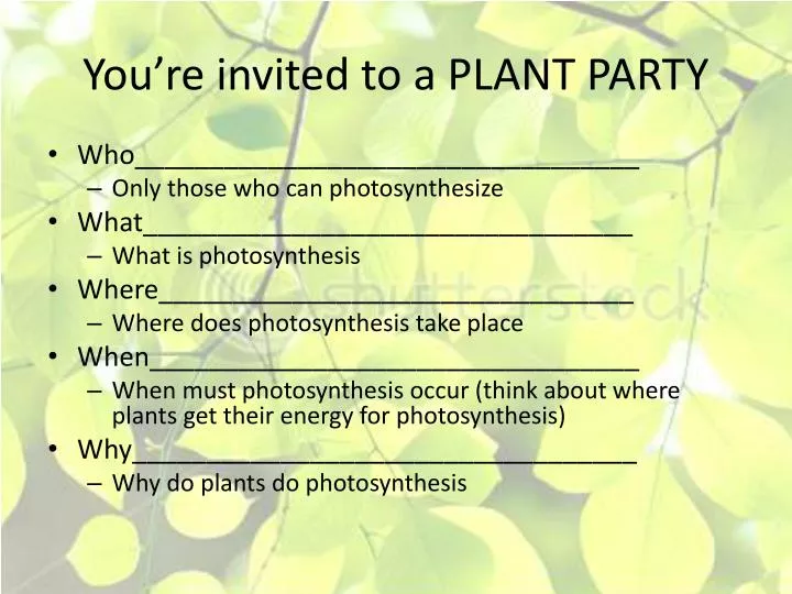 you re invited to a plant party