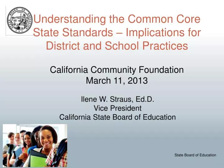 ilene w straus ed d vice president california state board of education