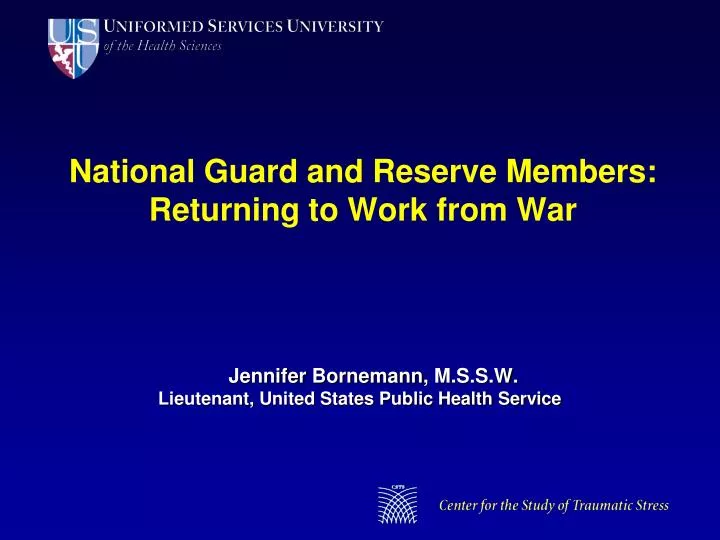 national guard and reserve members returning to work from war