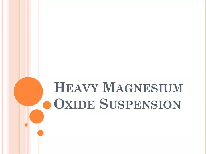heavy magnesium oxide suspension