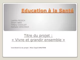 education la sant