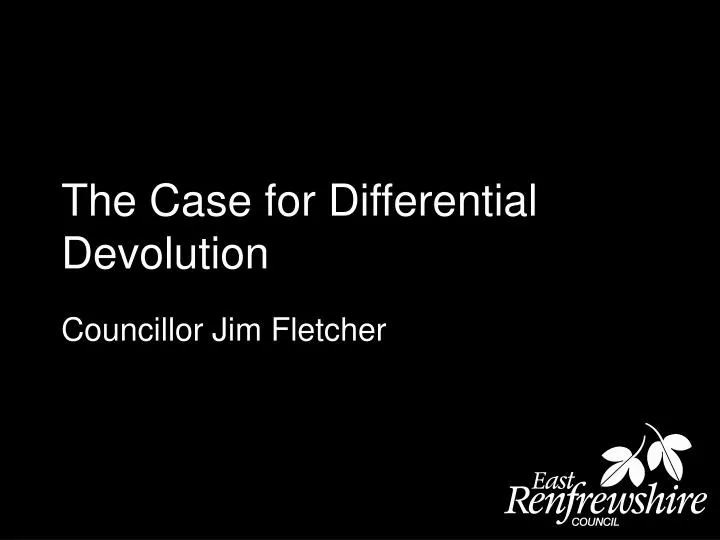 the case for differential devolution