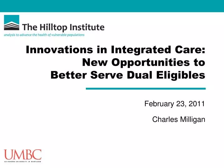 innovations in integrated care new opportunities to better serve dual eligibles